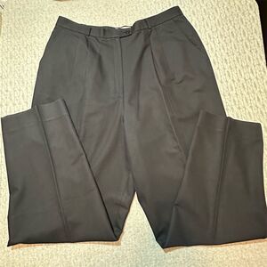 Talbots Men's Black Pleated Dress Pants Size 16 Formal Lined